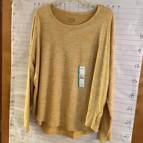 TIME AND TRU  NWT women's pullover  gold /yellow  XL - Picture 1 of 4